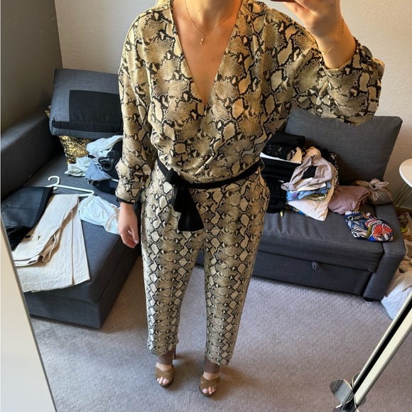 Zara Pants - Animal print jumper